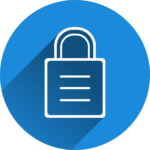 Free castle security locked vector