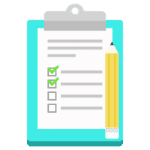 Free list notes icon illustration